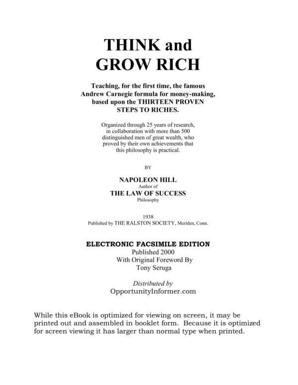 Think And Grow Rich - Image 4