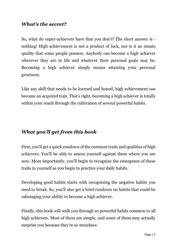 Daily Habits Of High Achievers - Image 4