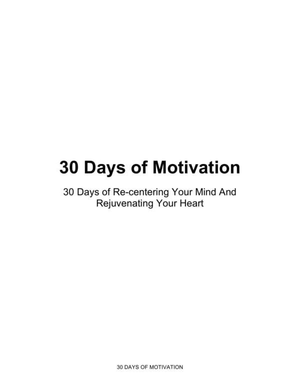 30 Days of Motivation - Image 2