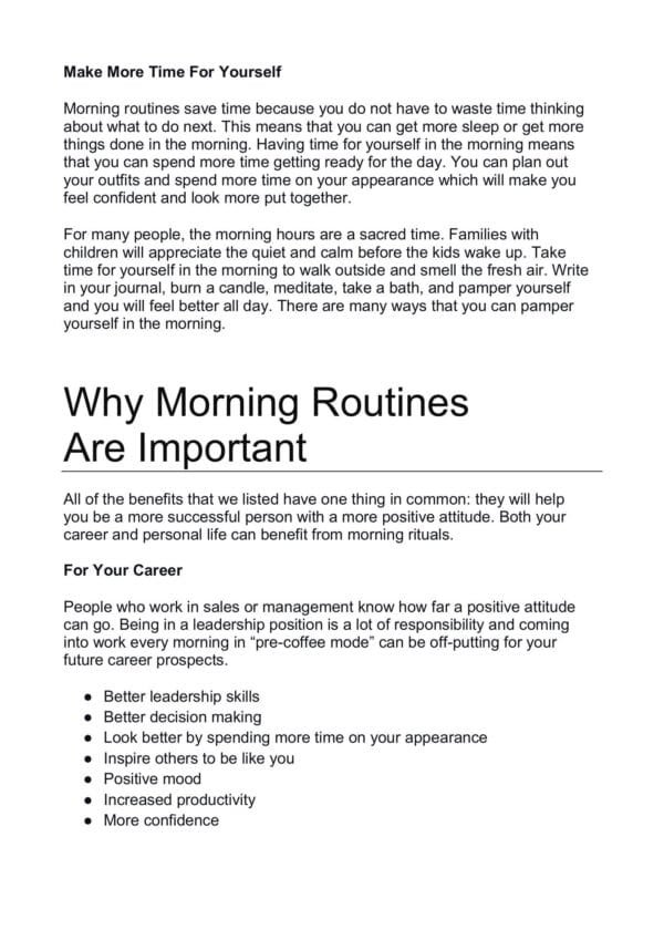 Benefits Of Morning Ritual - Image 4