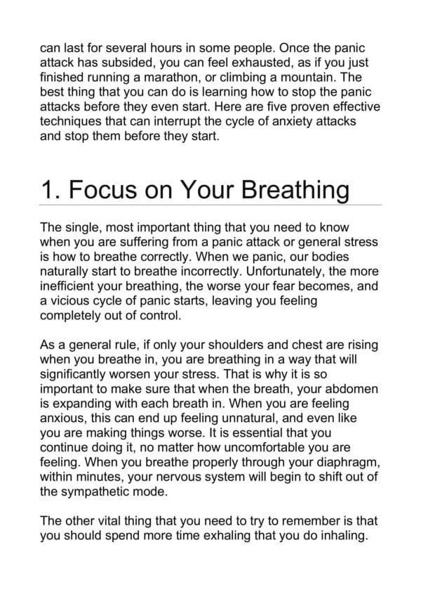 Simple Ways To End Anxiety and Panic Attacks - Image 3