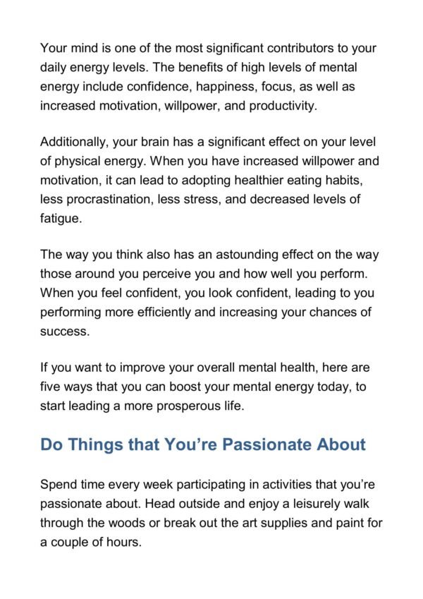 Ways To Boost Your Mental Energy Today - Image 2