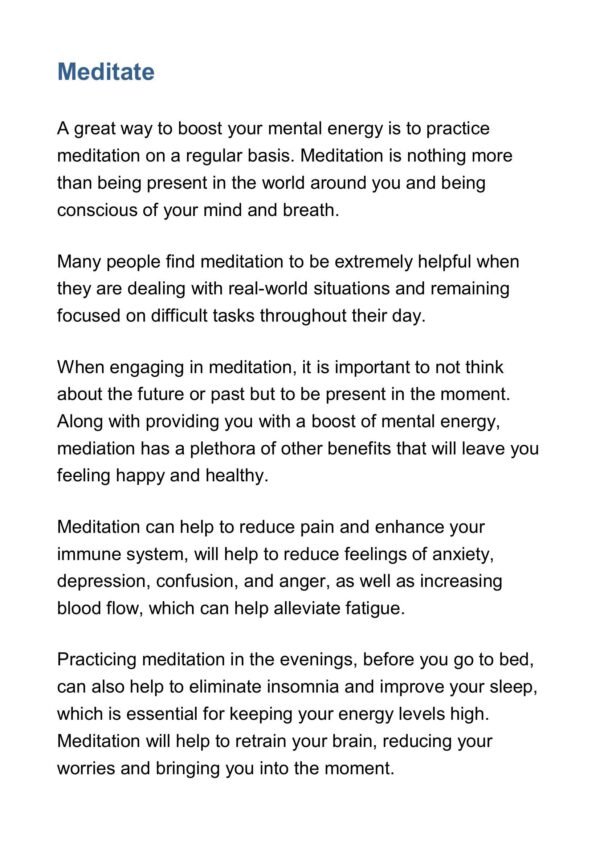 Ways To Boost Your Mental Energy Today - Image 4