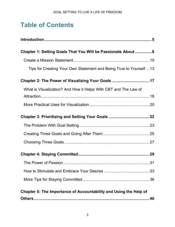Goal Setting To Live a Life Of Freedom - Image 3