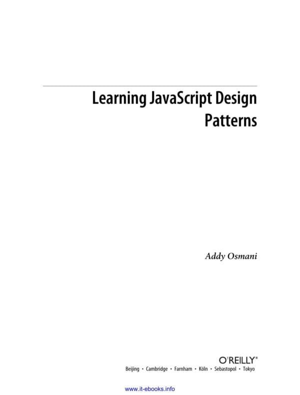 Learning JavaScript Design Patterns - Image 4