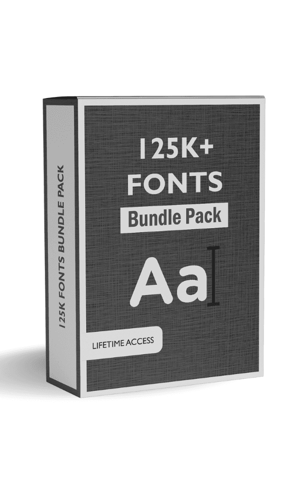 125k+ Fonts Premium Pack