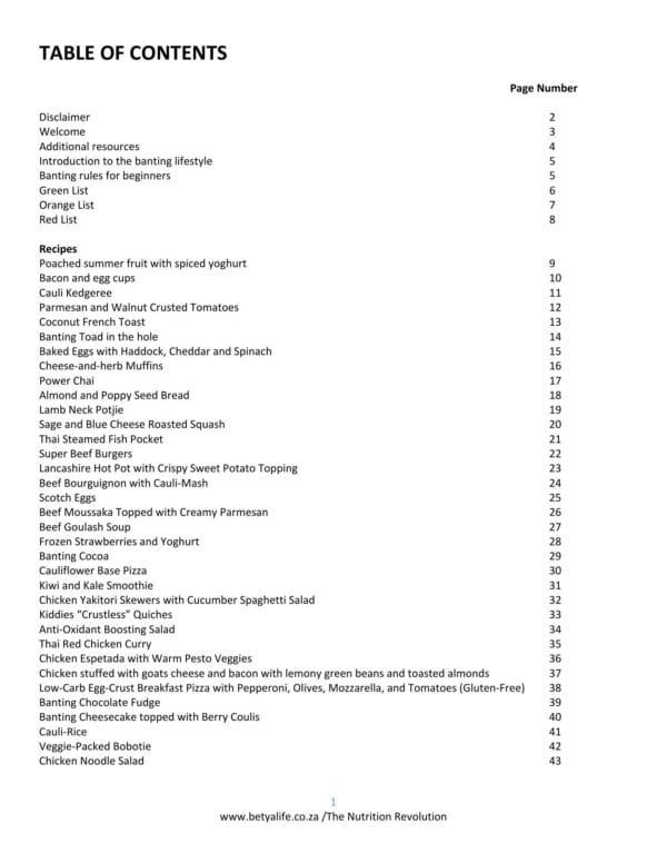 Banting Diet - Image 2