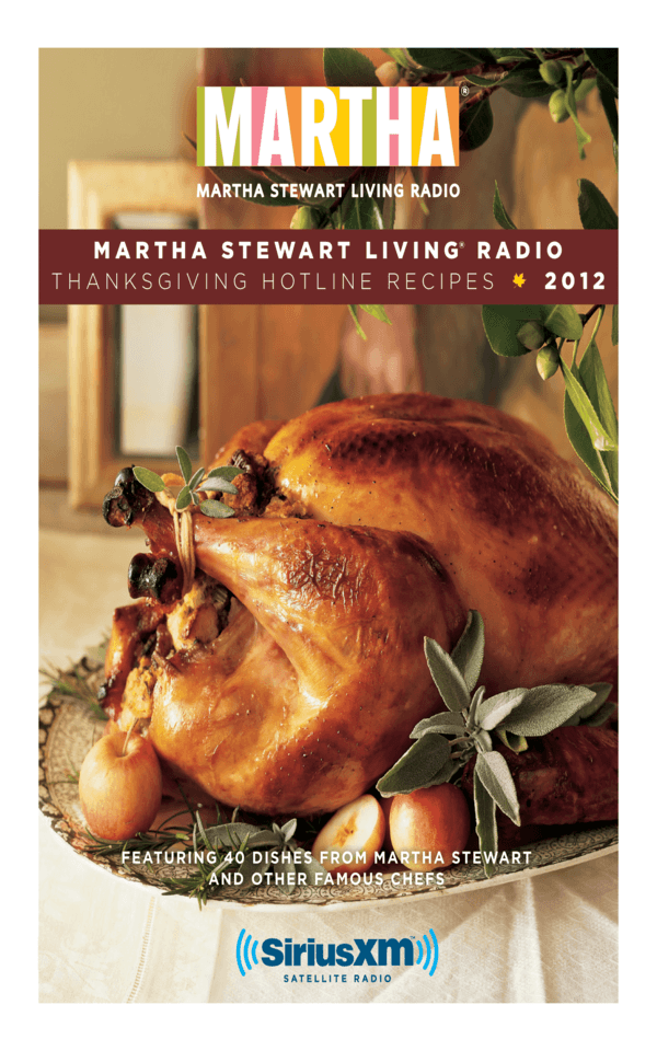 Martha Stewart Thanksgiving Hotline Recipe