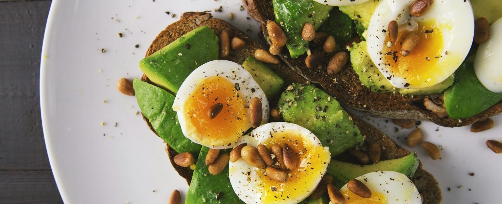 pastry and boiled egg on plate